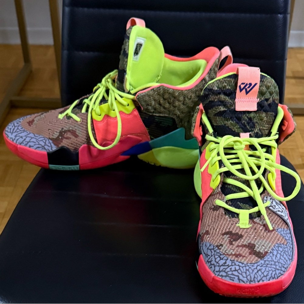 Jordan Athletic Shoes - Neon Green, Pink, Camouflage